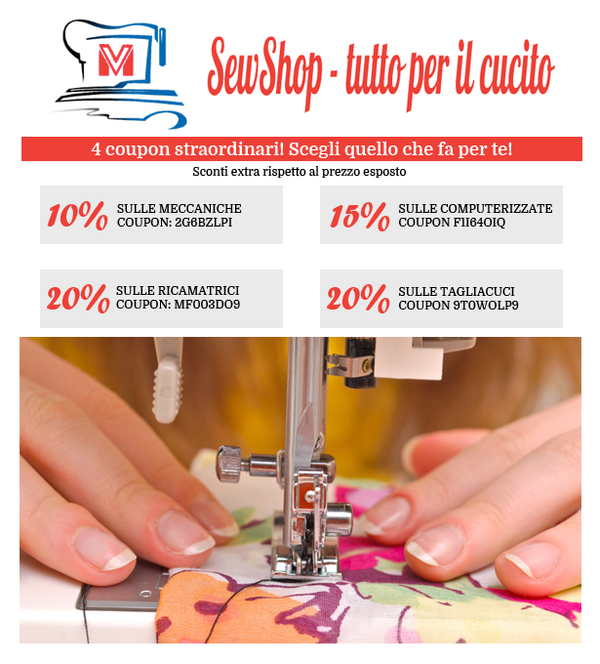 Sconti macchine per cucire Sconti macchine per cucire